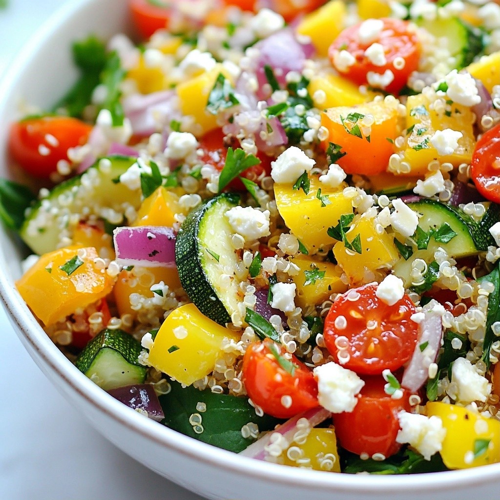Simple Dinner Roasted Vegetable Quinoa Salad Delight