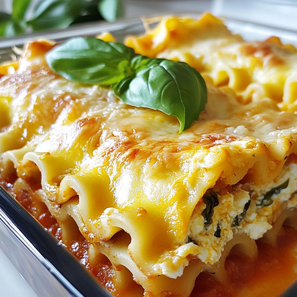 Cheesy Spinach Lasagna Rolls Simple and Tasty Dish