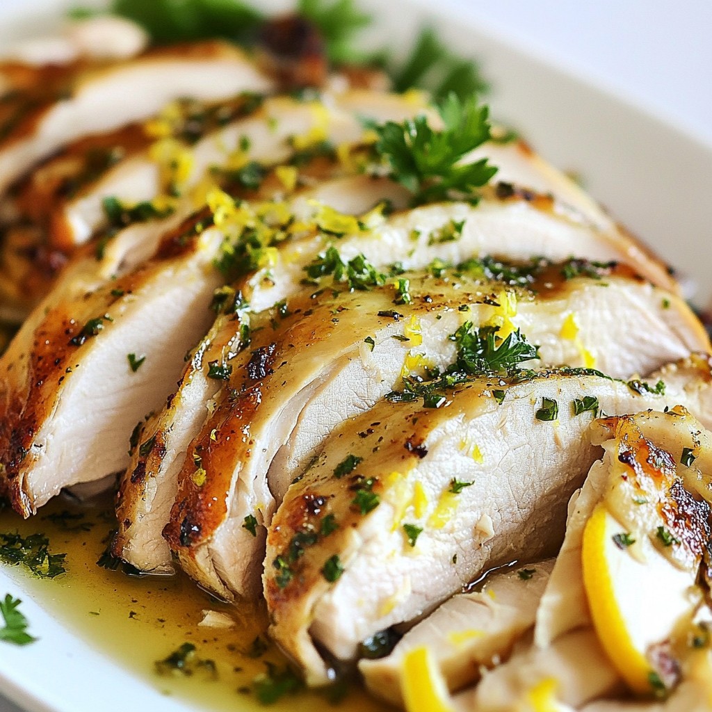 Simple Dinner Lemon Herb Turkey Breast Delight