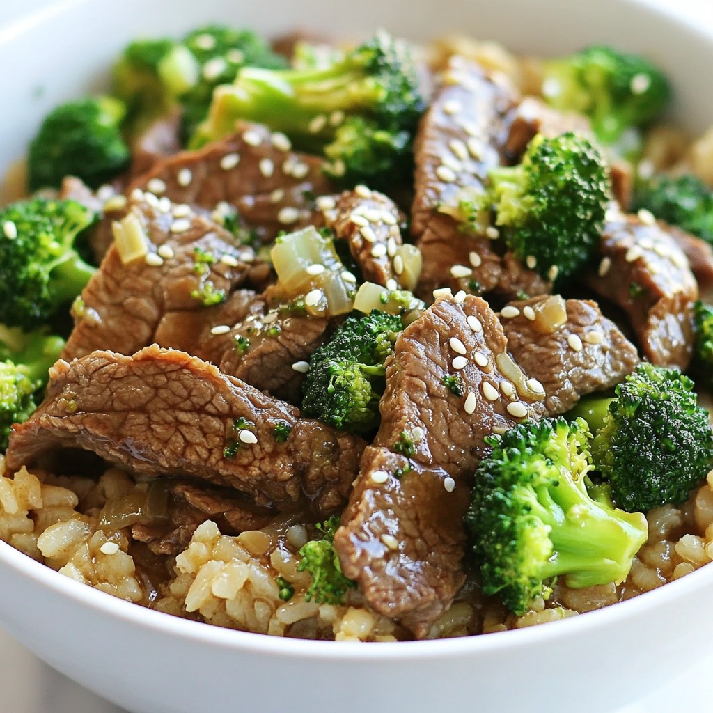 Savory Dinner One-Pot Beef and Broccoli Recipe