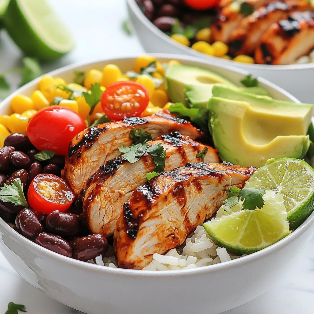 Meal Prep Dinner Chipotle Lime Chicken Bowls Recipe