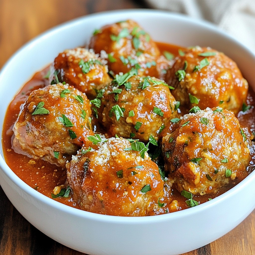 Make-Ahead Dinner Italian Turkey Meatballs Delight