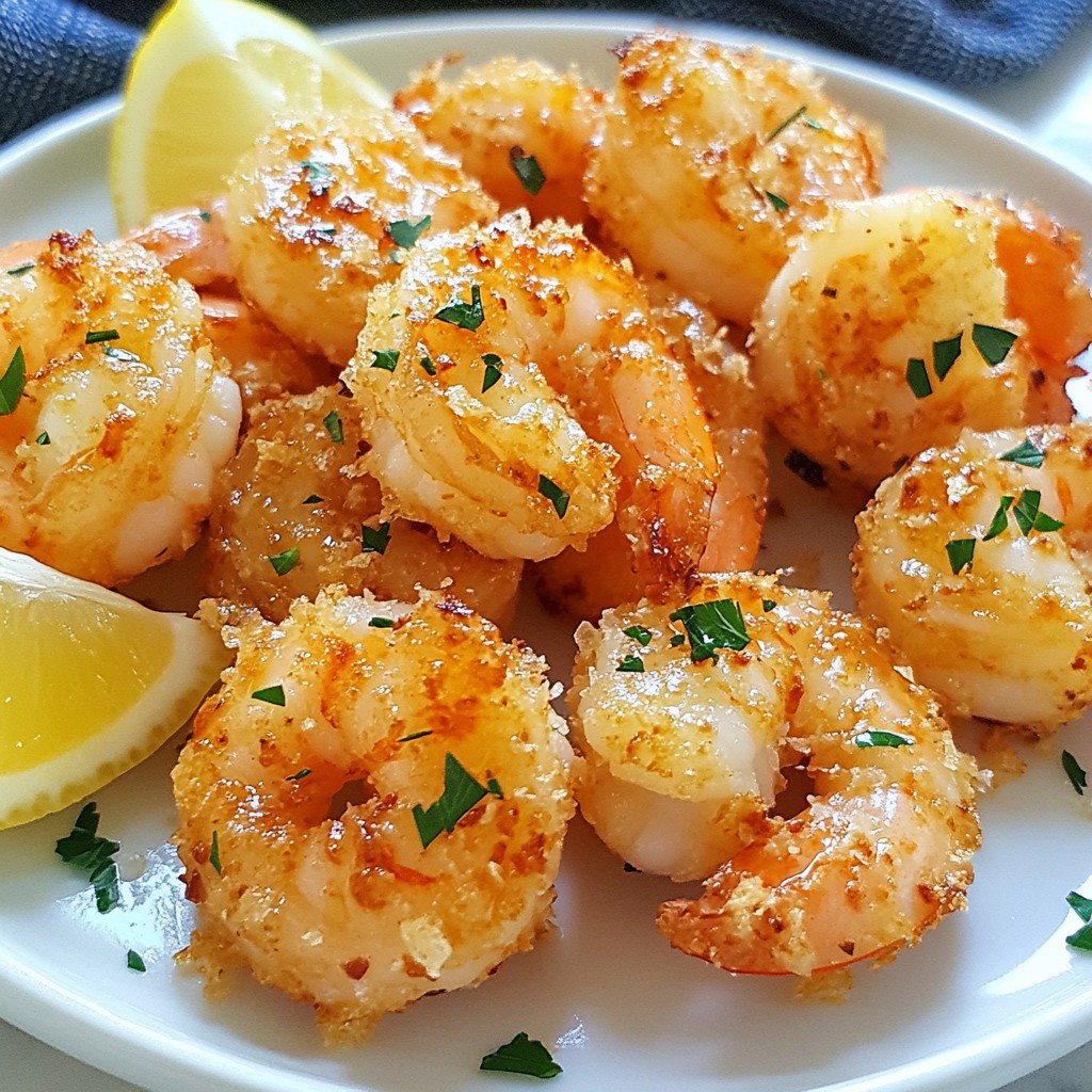 Garlic Parmesan Air Fryer Shrimp Quick and Tasty Dish