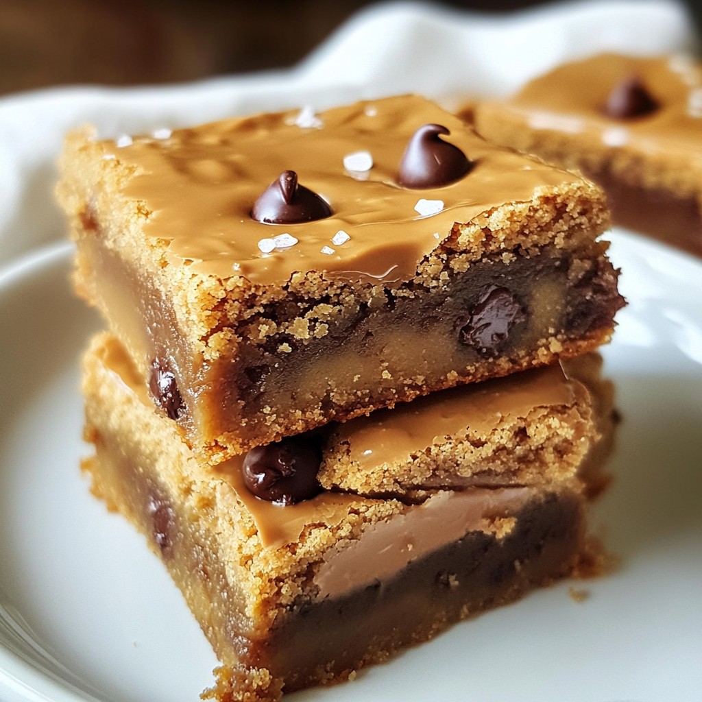 Peanut Butter Chocolate Chip Blondies Easy Treat Recipe