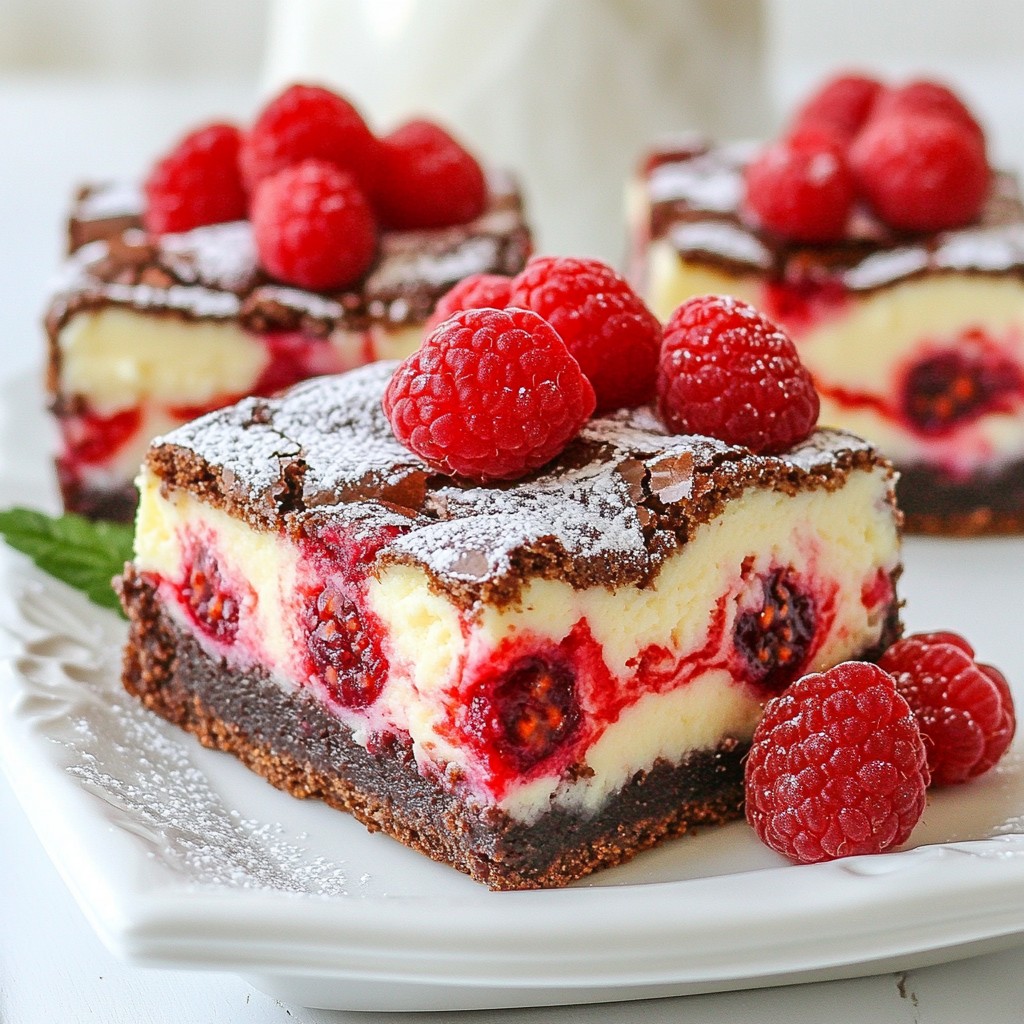 Raspberry Swirl Cheesecake Brownies Irresistible Delight