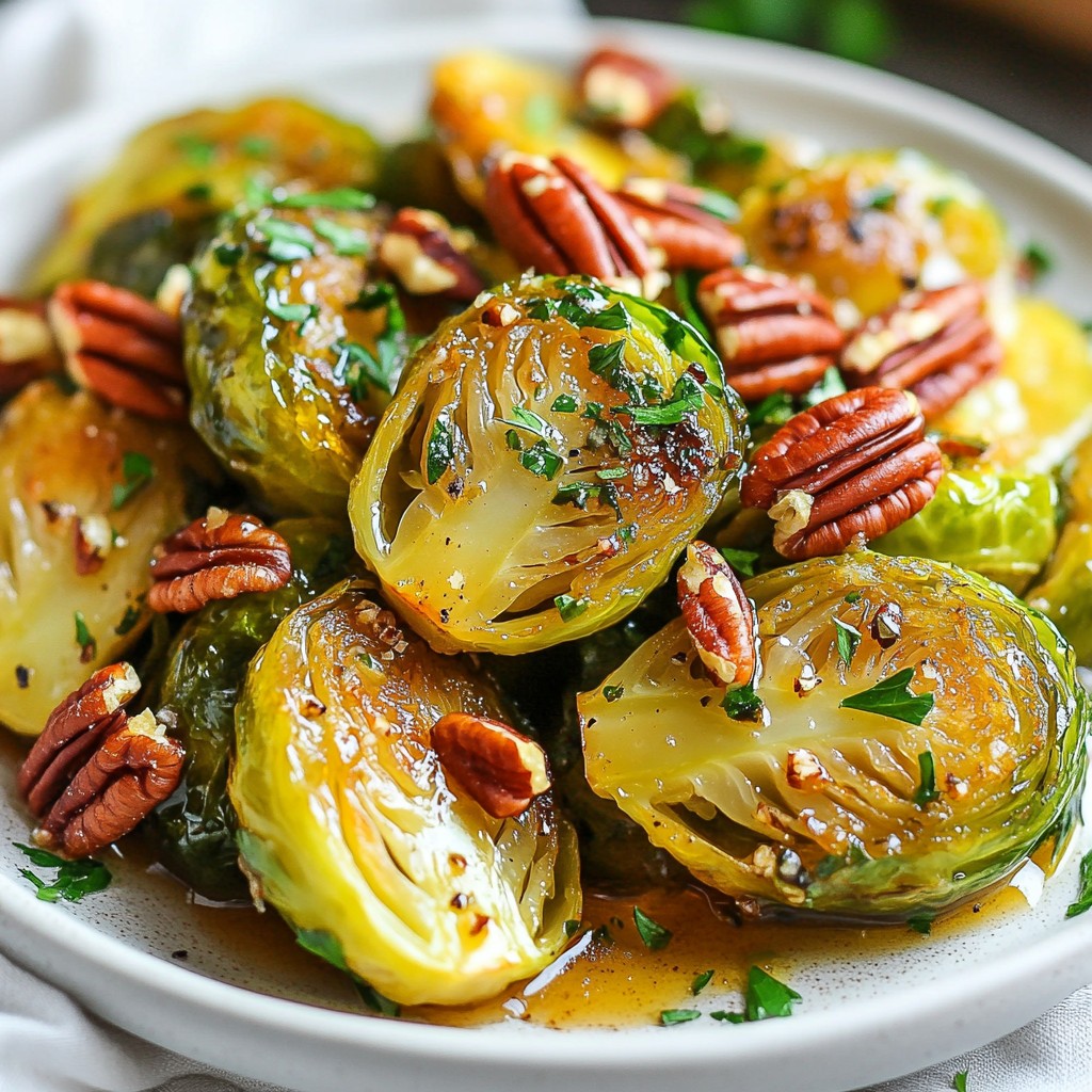 Maple Dijon Roasted Brussels Sprouts Flavor Explosion