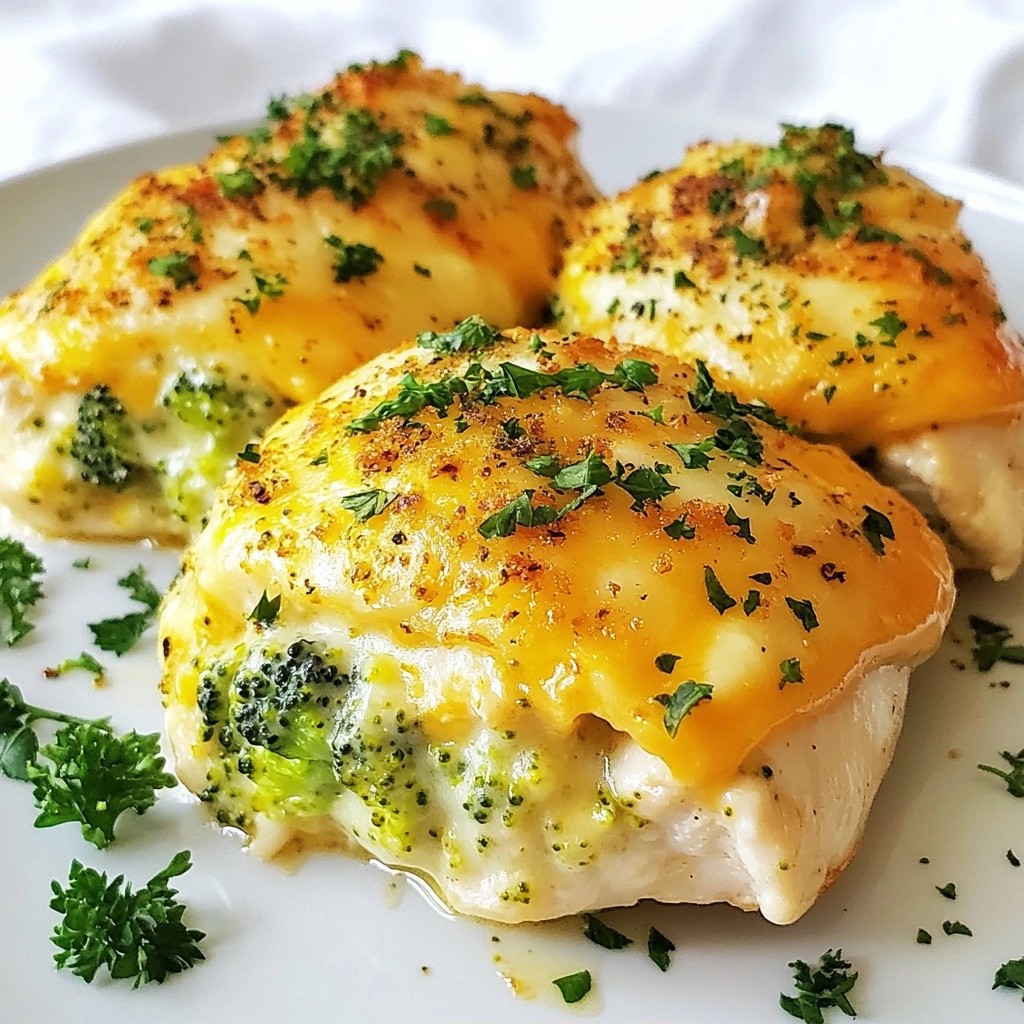 Cheesy Family Dinner Broccoli Cheddar Stuffed Chicken