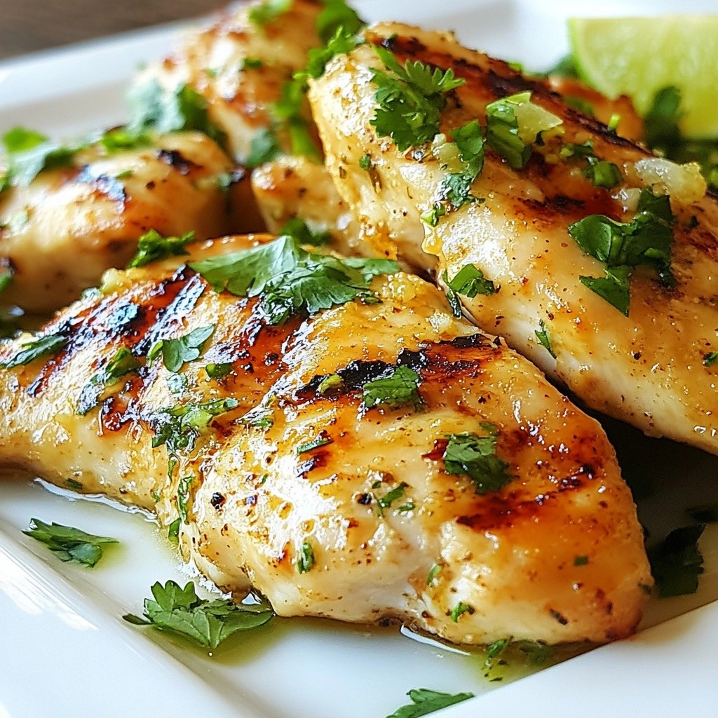 Flavorful Dinner Garlic Lime Chicken Tenders Delight