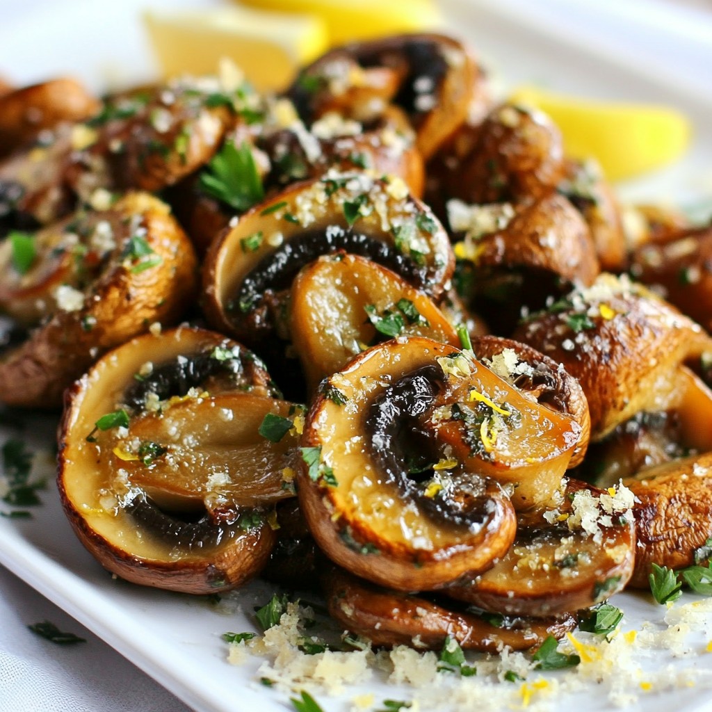 Garlic Herb Roasted Mushrooms Flavorful Side Dish