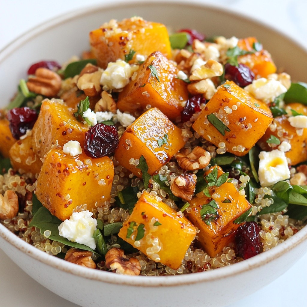 Roasted Butternut Squash Quinoa Salad Delightful Meal
