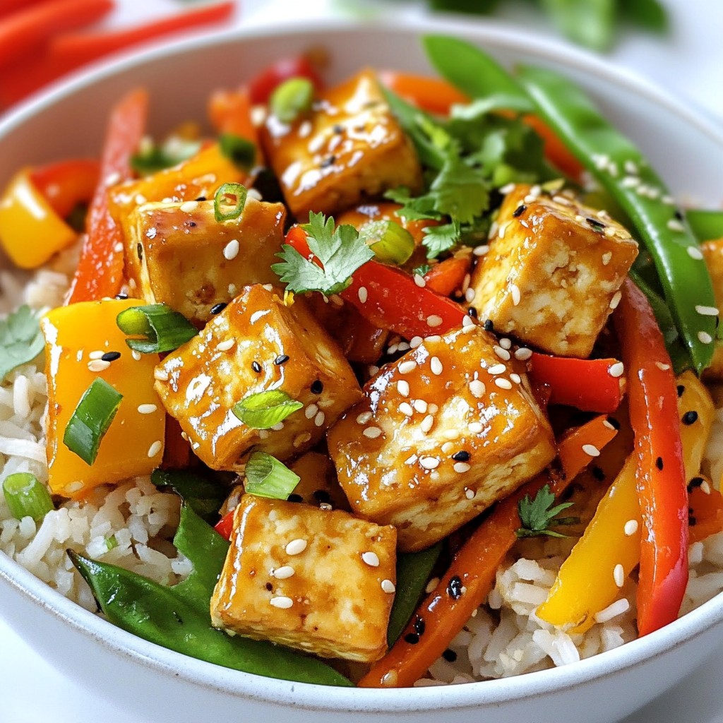 Prep-Ahead Dinner Asian Tofu Stir-Fry Bowls Delight