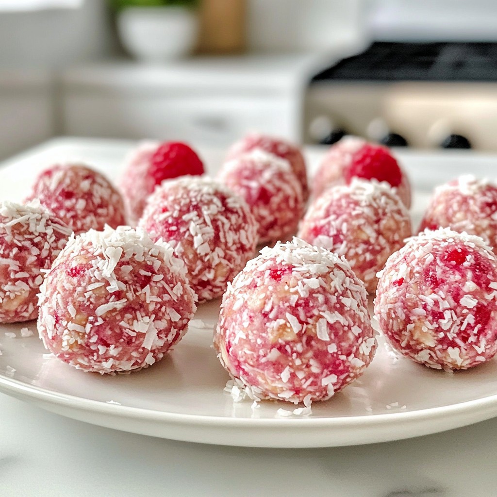 Raspberry Almond Energy Balls Nutritious Snack Boost