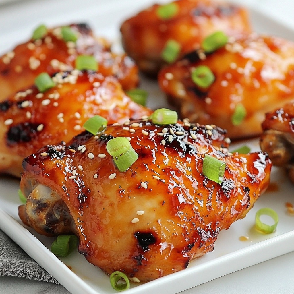 Baked Dinner Honey Garlic Chicken Thighs Delight