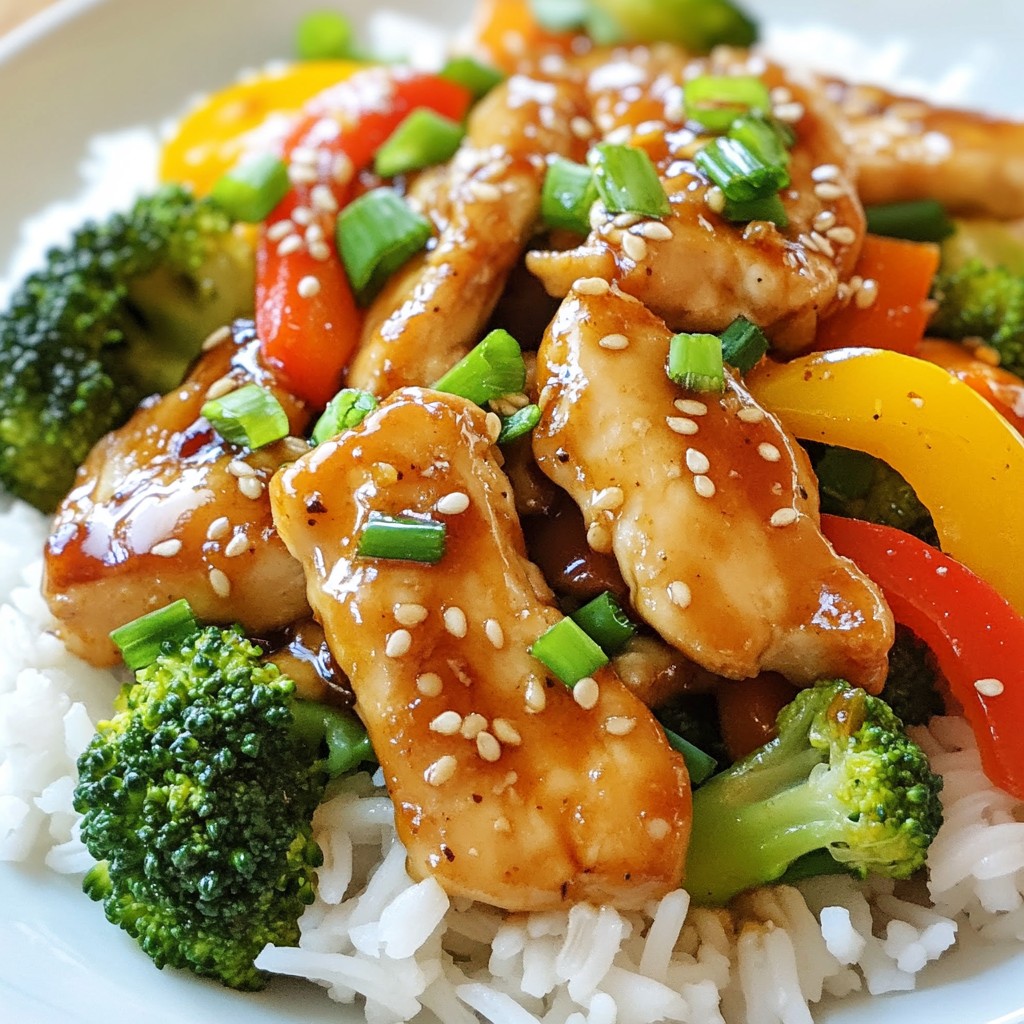 Speedy Dinner Garlic Ginger Chicken Stir Fry Recipe