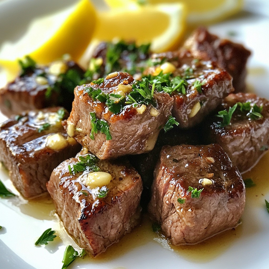 Savory Dinner Garlic Butter Steak Bites Recipe