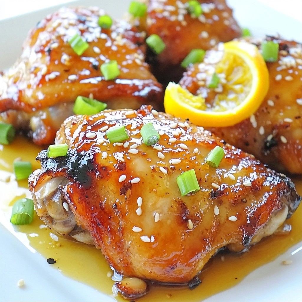 Zesty Dinner Orange Ginger Chicken Thighs Flavor Blast