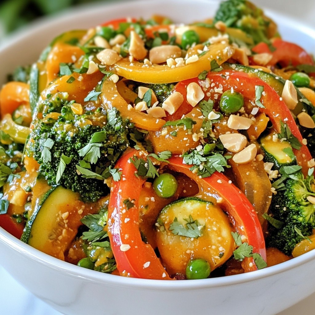 Spicy Peanut Veggie Stir Fry Flavorful Weeknight Meal