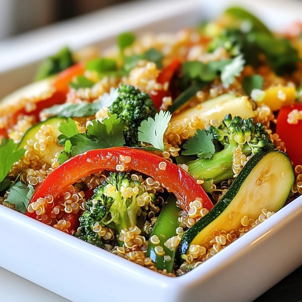 Wholesome Dinner Vegetable Quinoa Stir-Fry Recipe