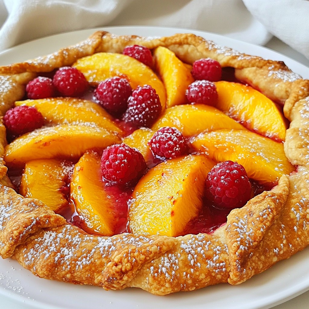 Peach Raspberry Galette Simple and Tasty Dessert