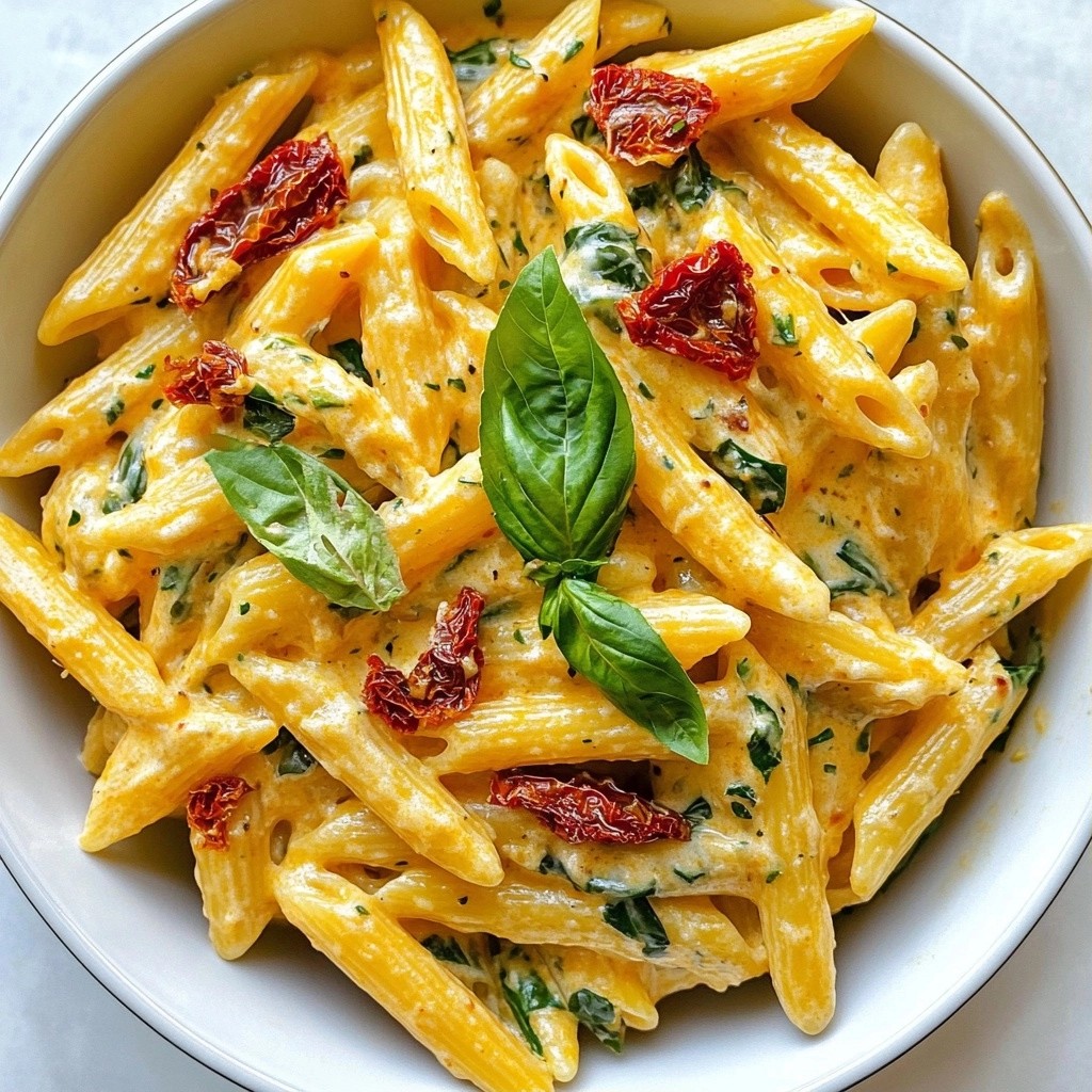 Creamy Family Dinner Sun-Dried Tomato Penne Delight