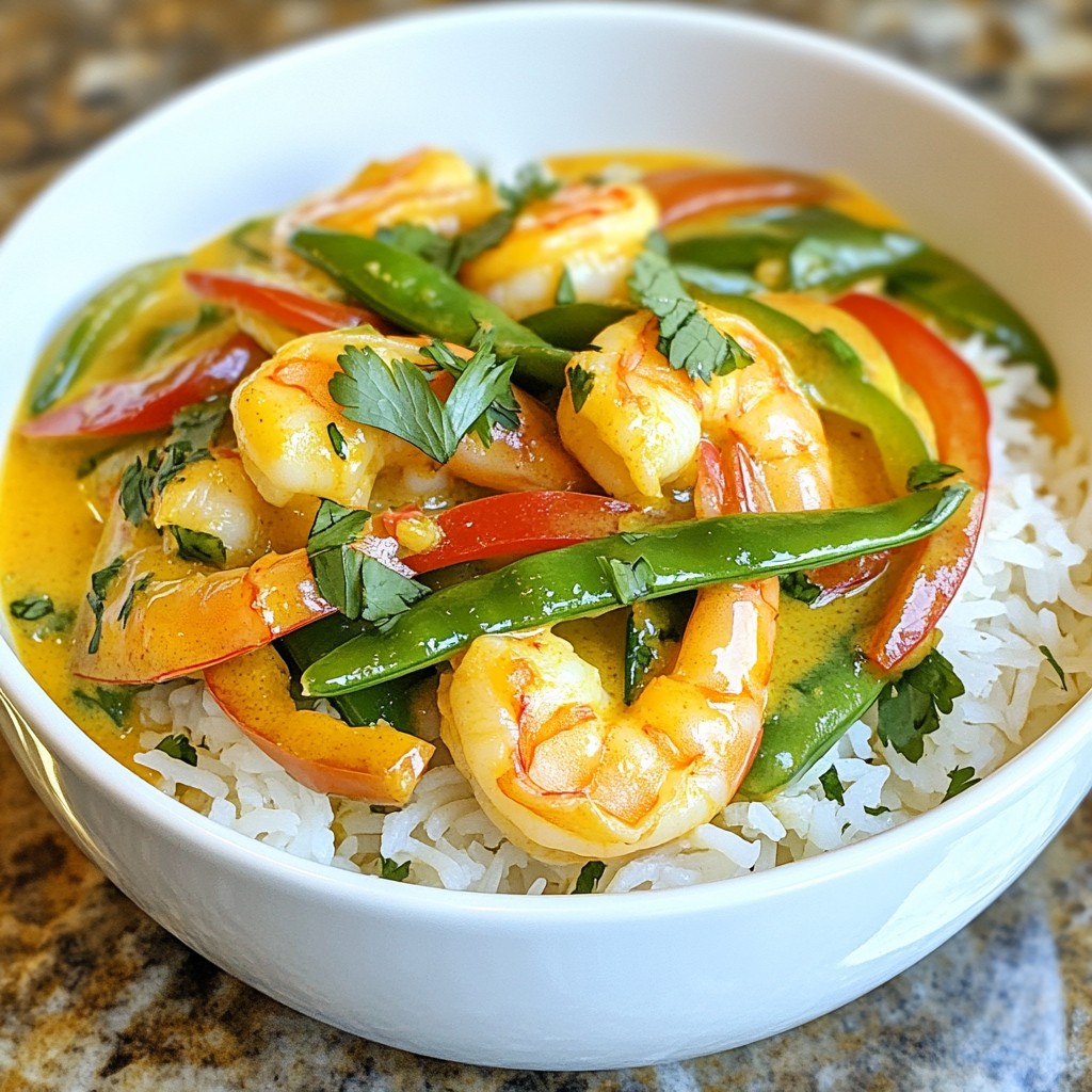 Speedy Weeknight Dinner Thai Curry Shrimp Delight
