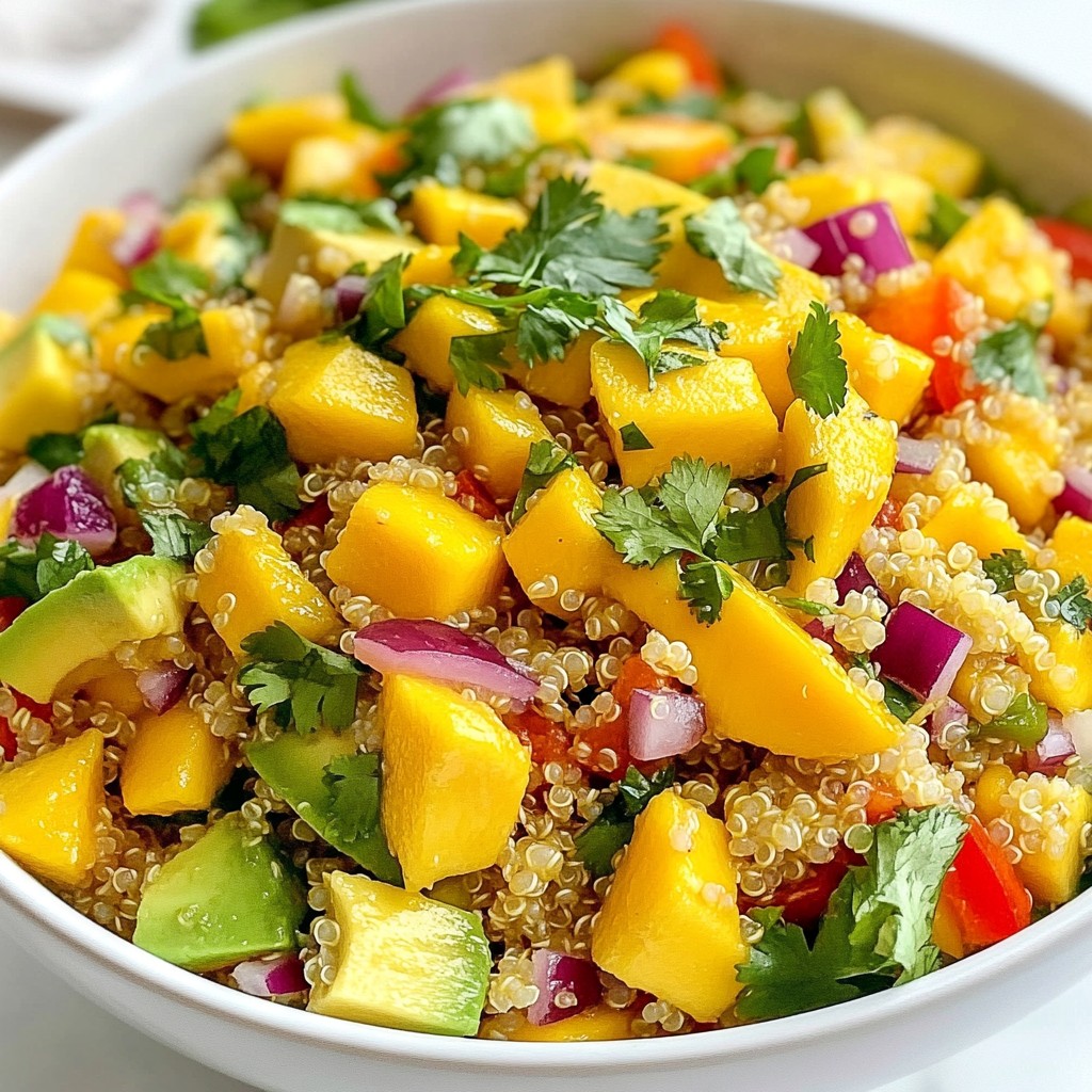 Mango Avocado Quinoa Salad Fresh and Flavorful Dish