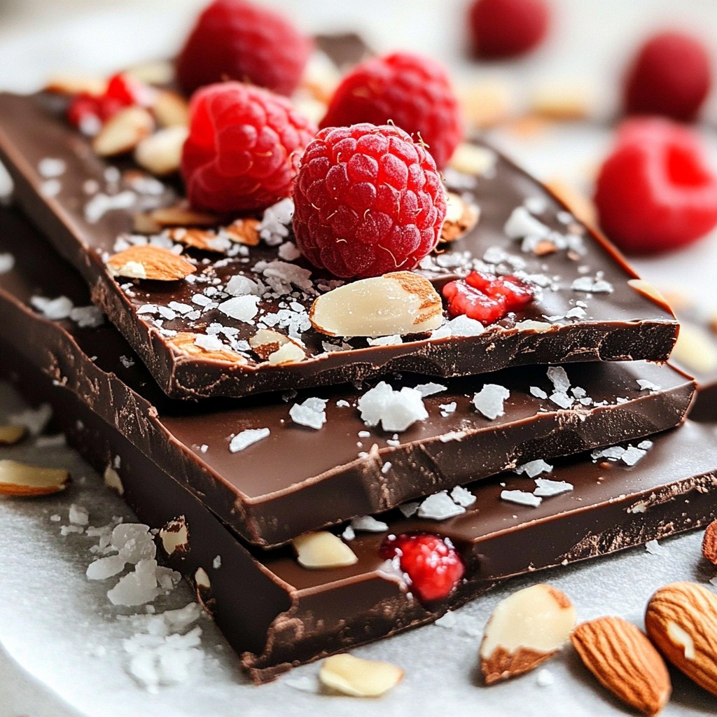 Dark Chocolate Raspberry Bark Simple and Tasty Treat