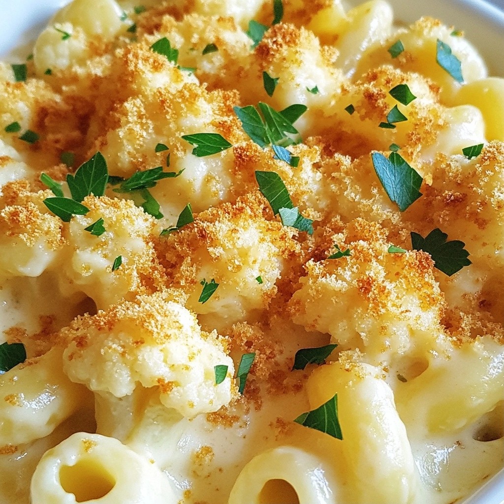 Cheesy Family Dinner Cauliflower Mac and Cheese Recipe