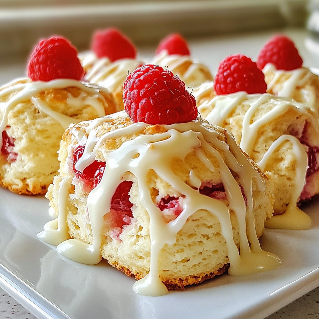 Raspberry White Chocolate Scones Perfect for Breakfast