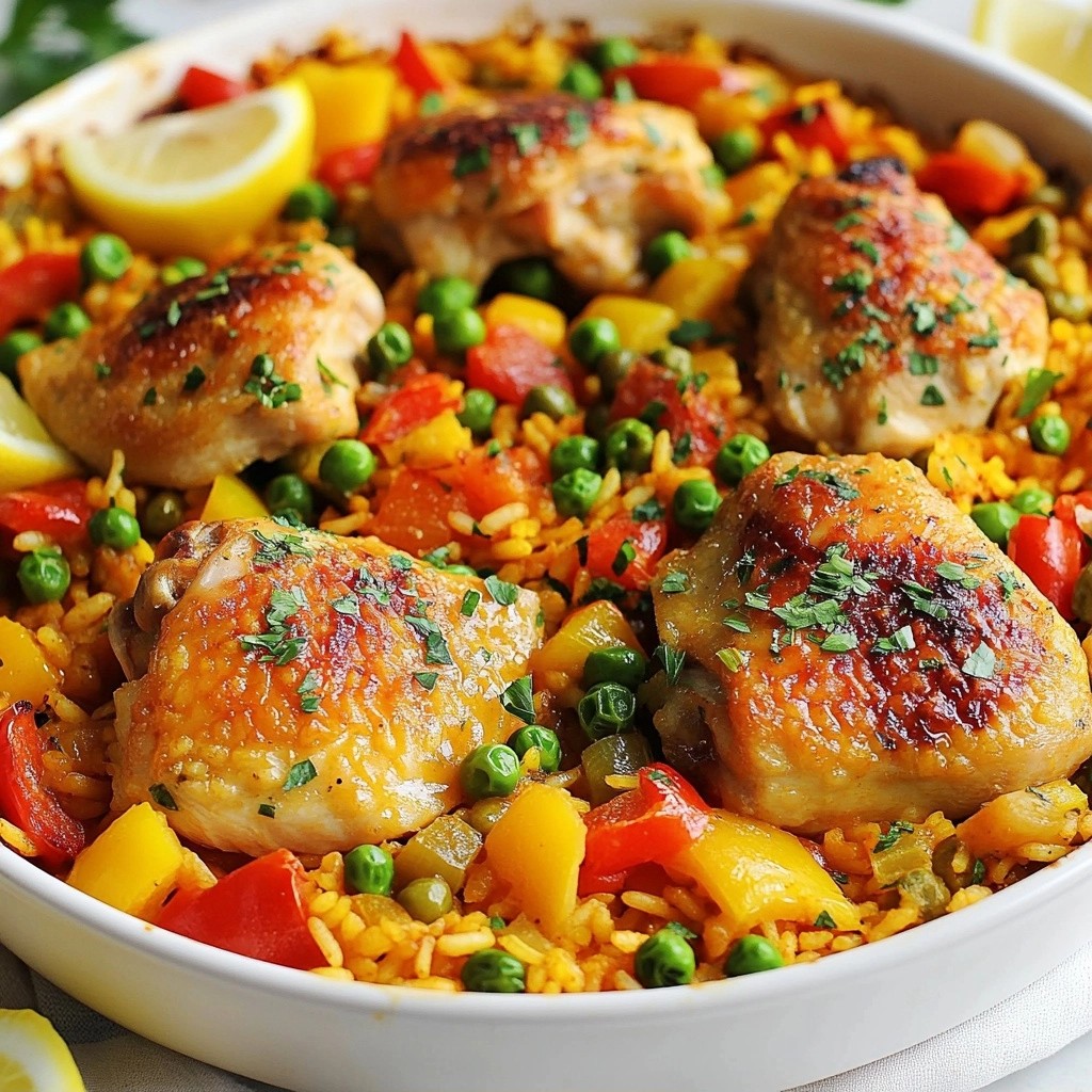 Hearty Family Dinner Chicken and Veggie Paella Recipe