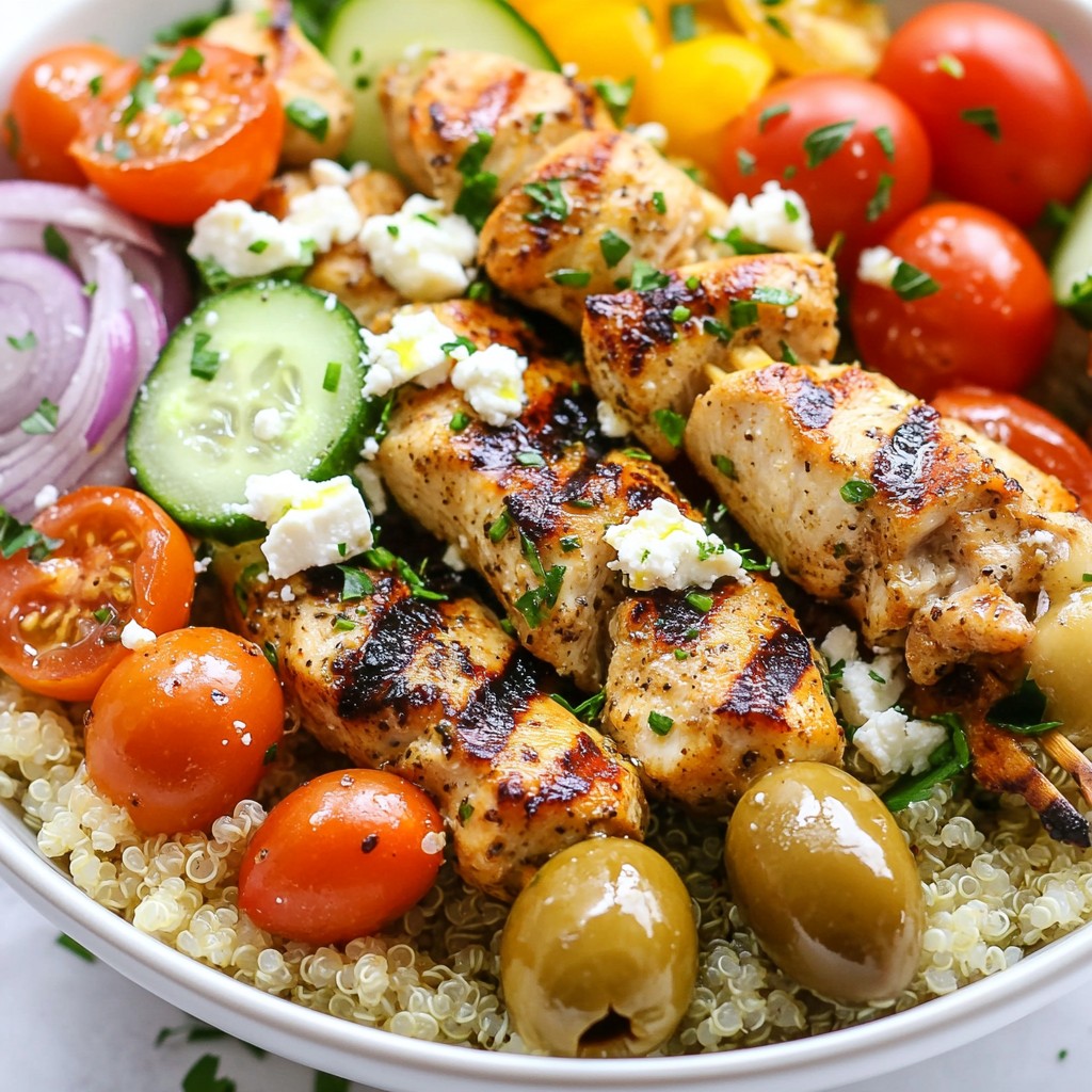 Greek Chicken Souvlaki Bowls Flavorful and Fresh Meal