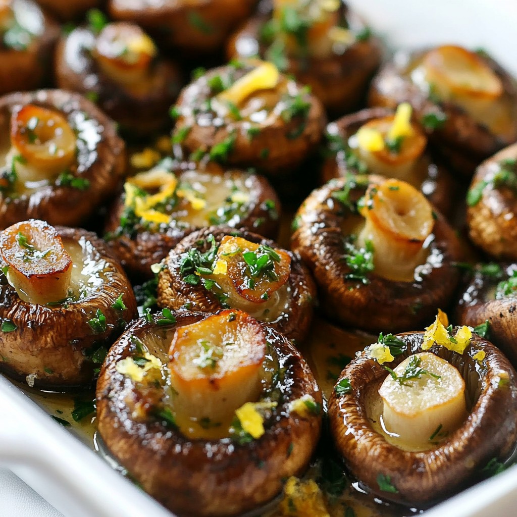 Herb Garlic Roasted Mushrooms Flavorful and Simple Dish