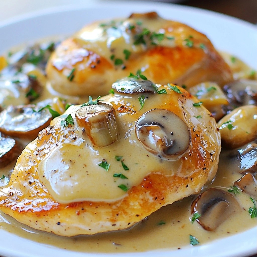 Creamy Mushroom Chicken Skillet Family Dinner Delight