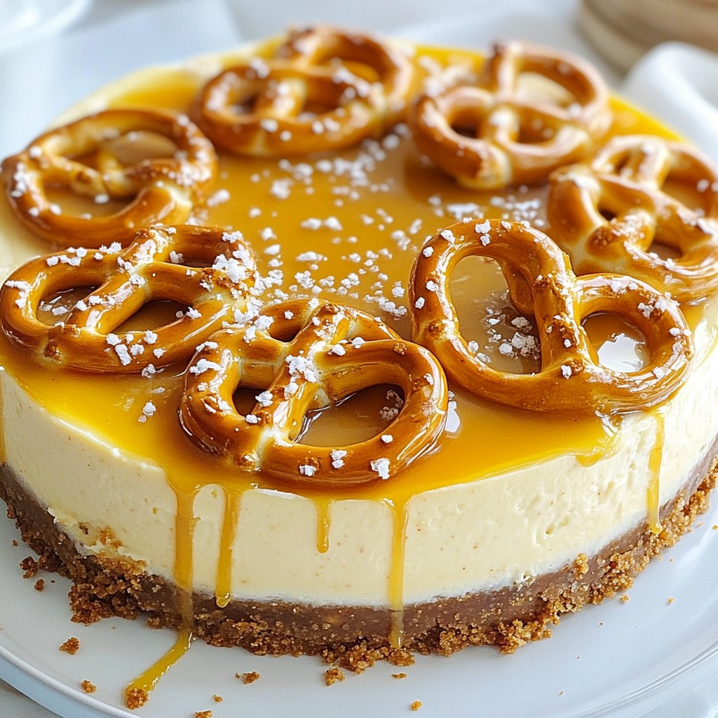 Salted Caramel Pretzel Cheesecake Irresistible Delight