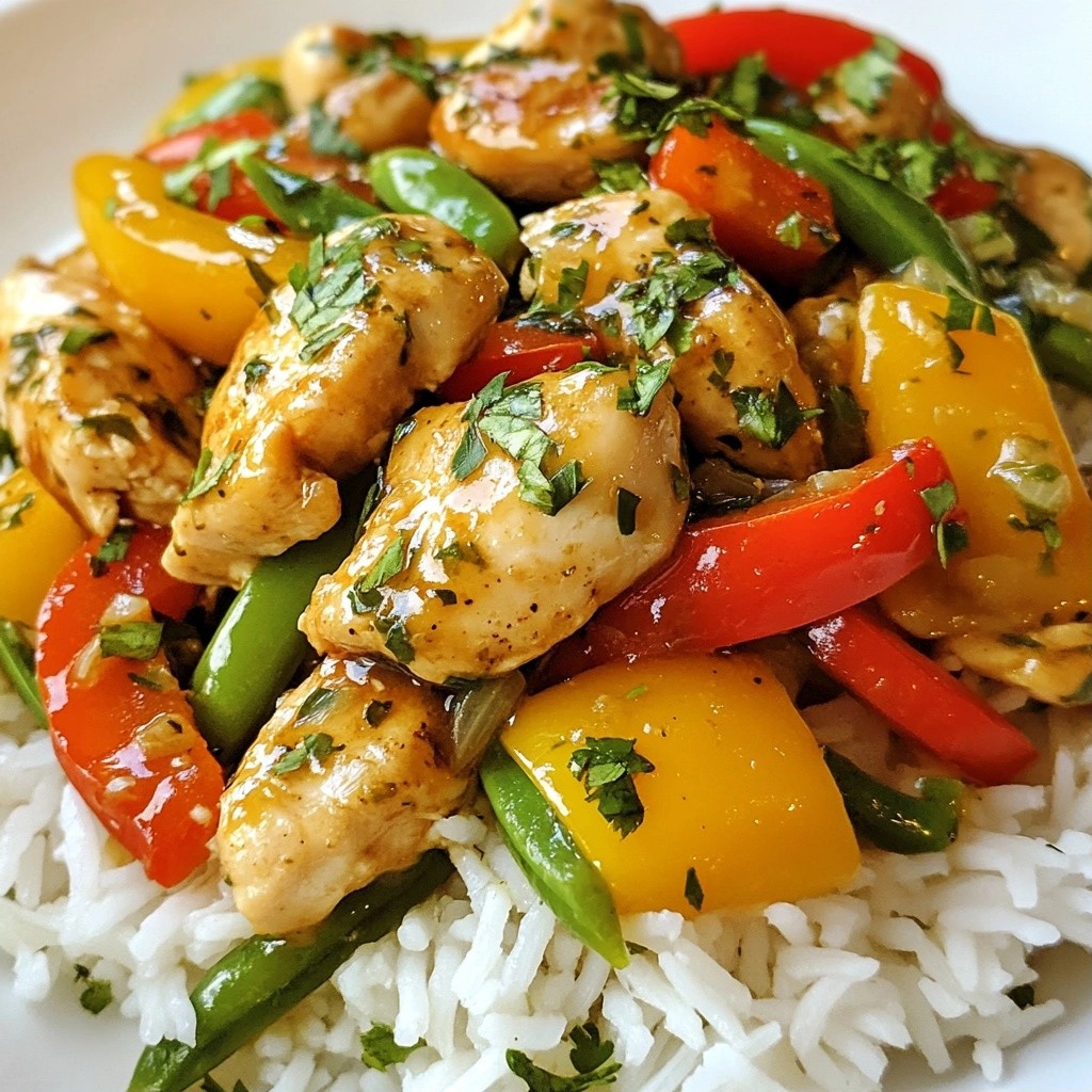 Zesty Weeknight Dinner Lime Cilantro Chicken Stir-Fry