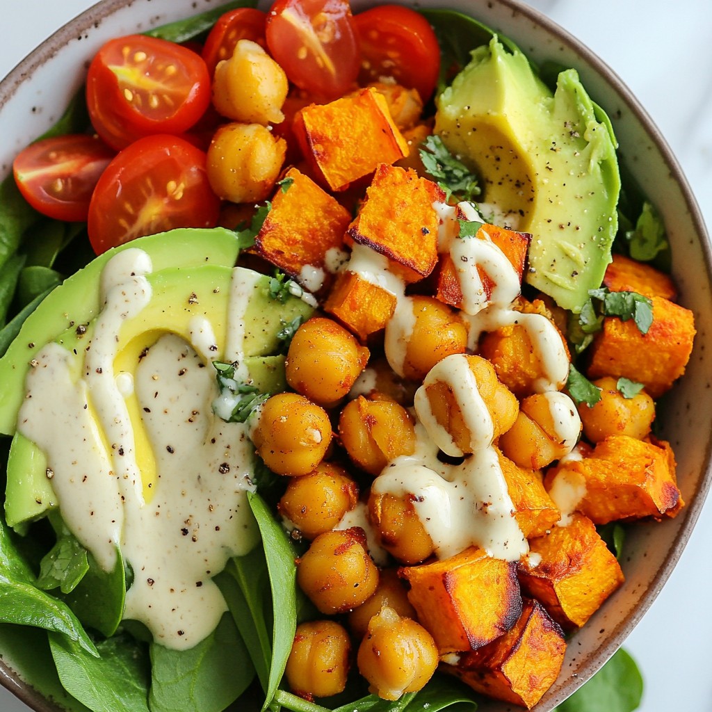 Sweet Potato Chickpea Buddha Bowls for Healthy Eating