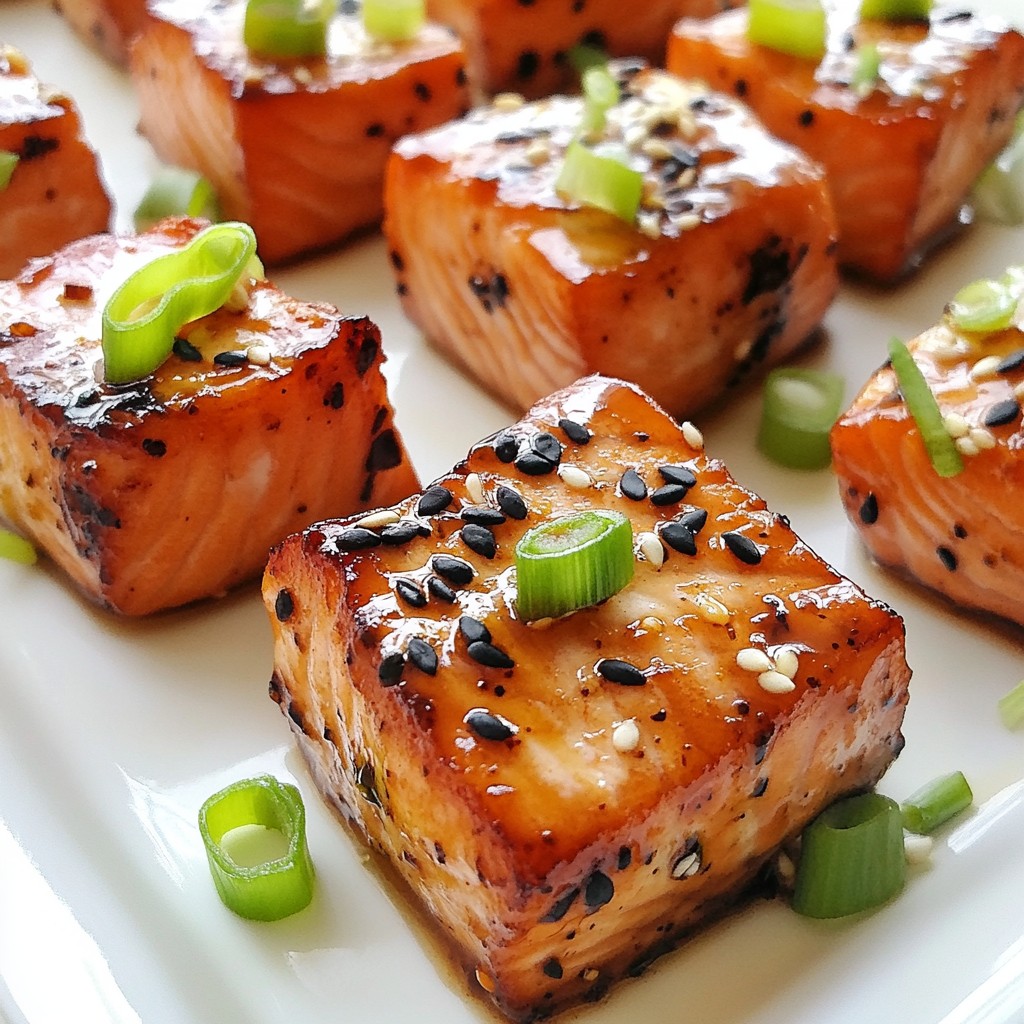 Teriyaki Glazed Salmon Bites Easy and Flavorful Recipe