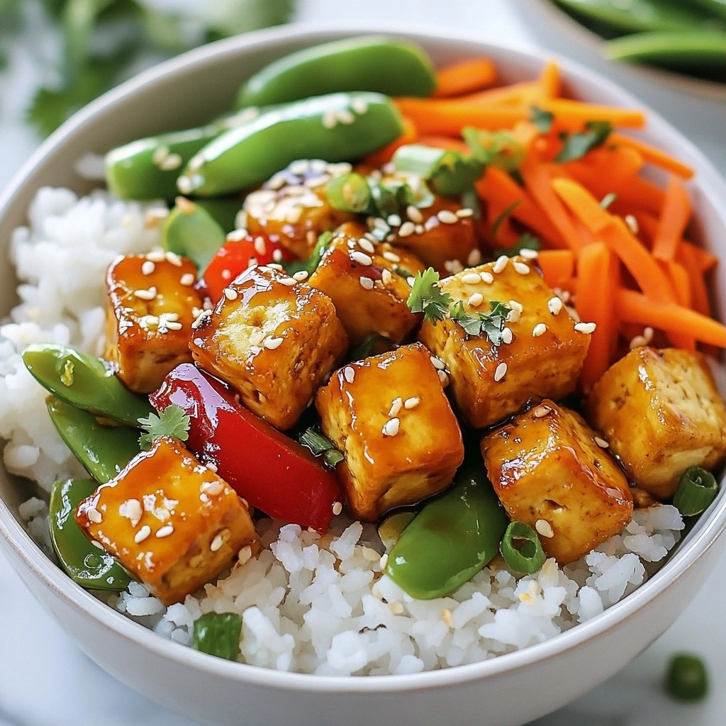 Sizzling Dinner Teriyaki Tofu Bowls One-Pan Wonder