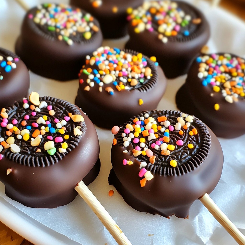 Chocolate Covered Oreo Pops Delightful and Simple Treat