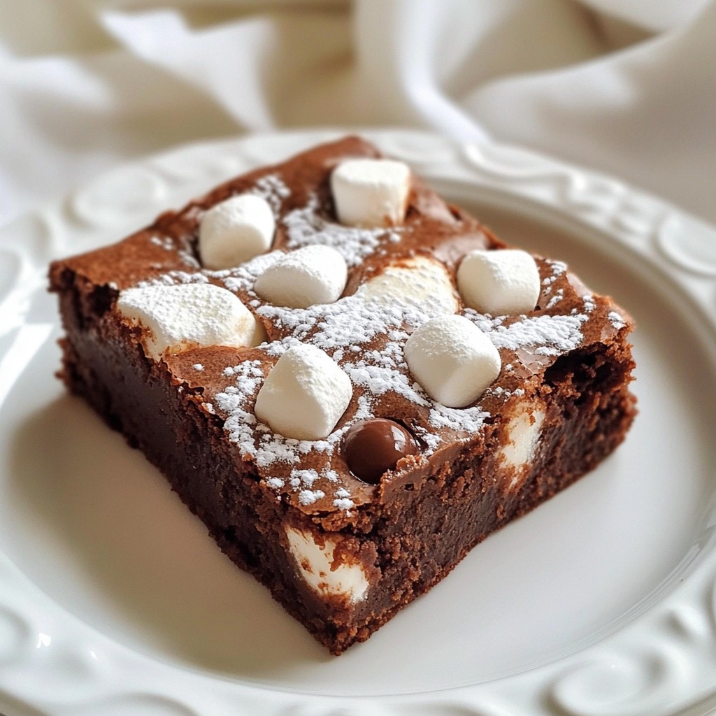 Hot Chocolate Fudge Brownies Irresistible Dessert Treat