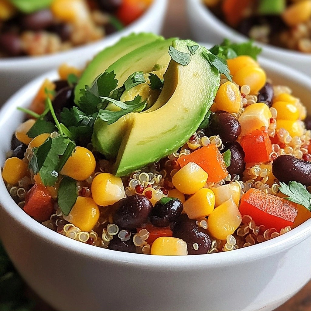 Spicy Dinner Black Bean Quinoa Bowls Tasty and Healthy