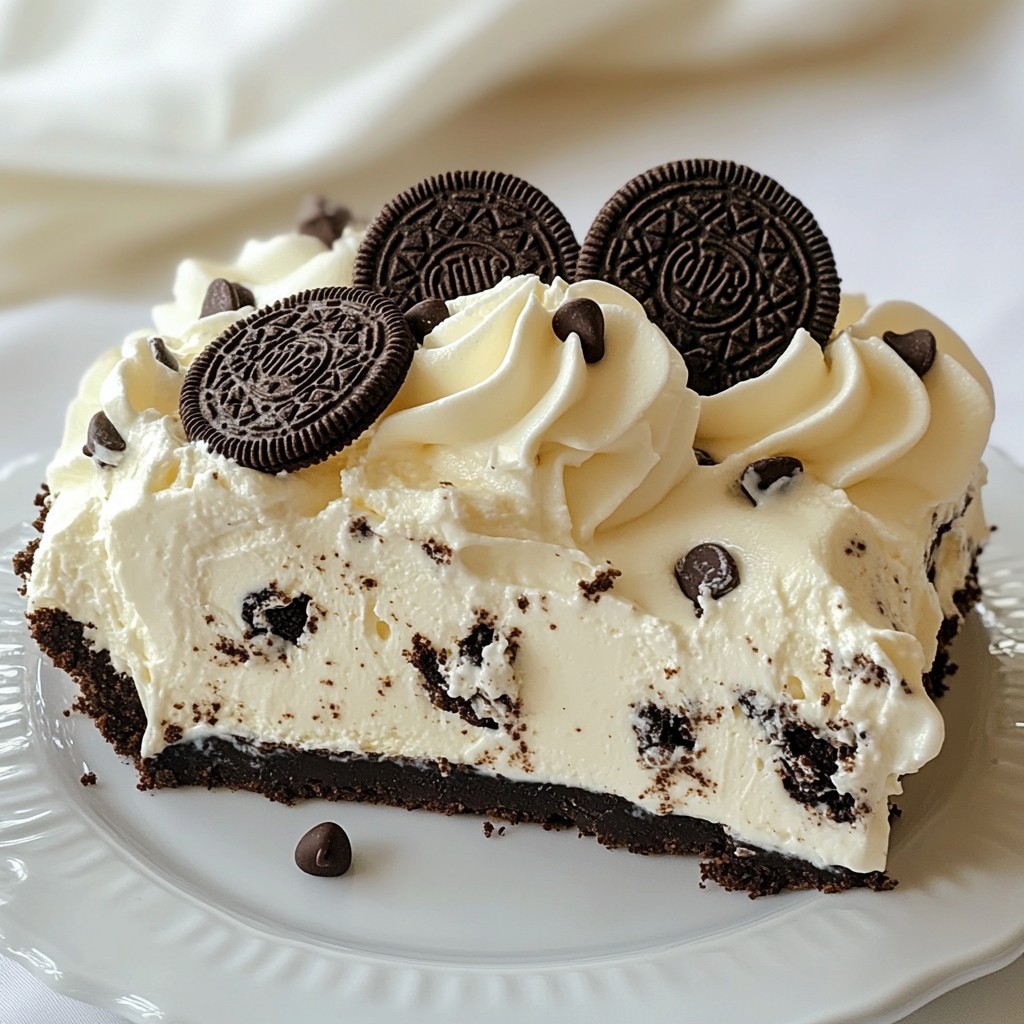 Cookies and Cream Icebox Pie Delightful No-Bake Treat