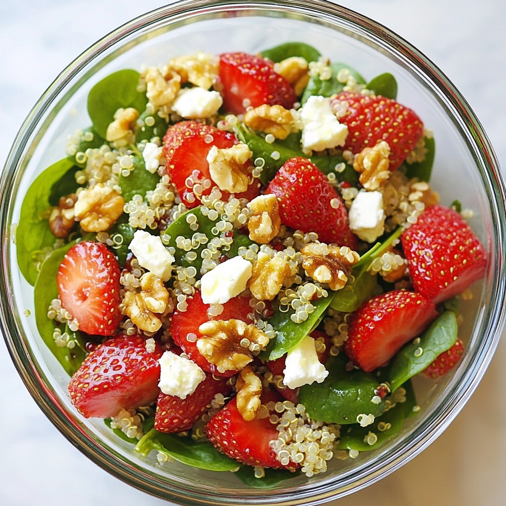 Strawberry Spinach Quinoa Salad Fresh and Tasty Delight