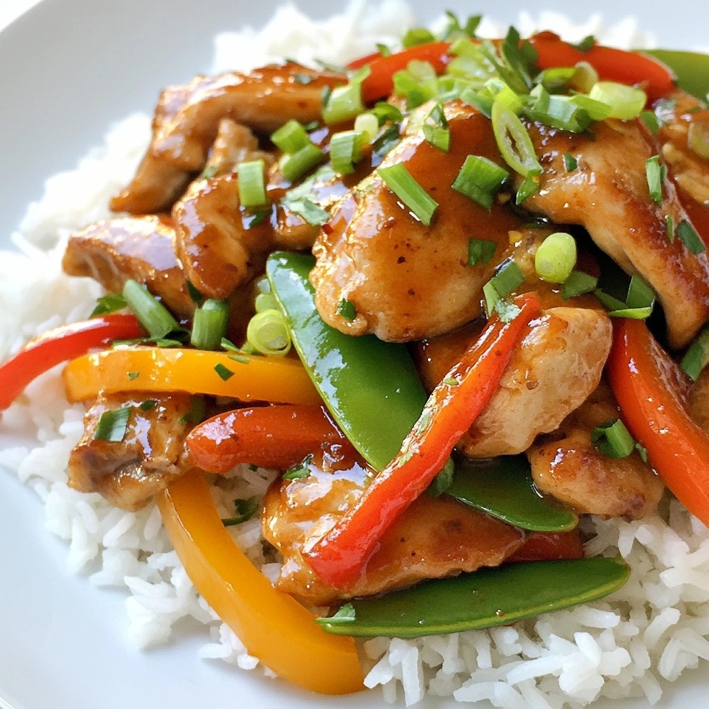Quick Dinner Spicy Ginger Chicken Stir Fry Recipe