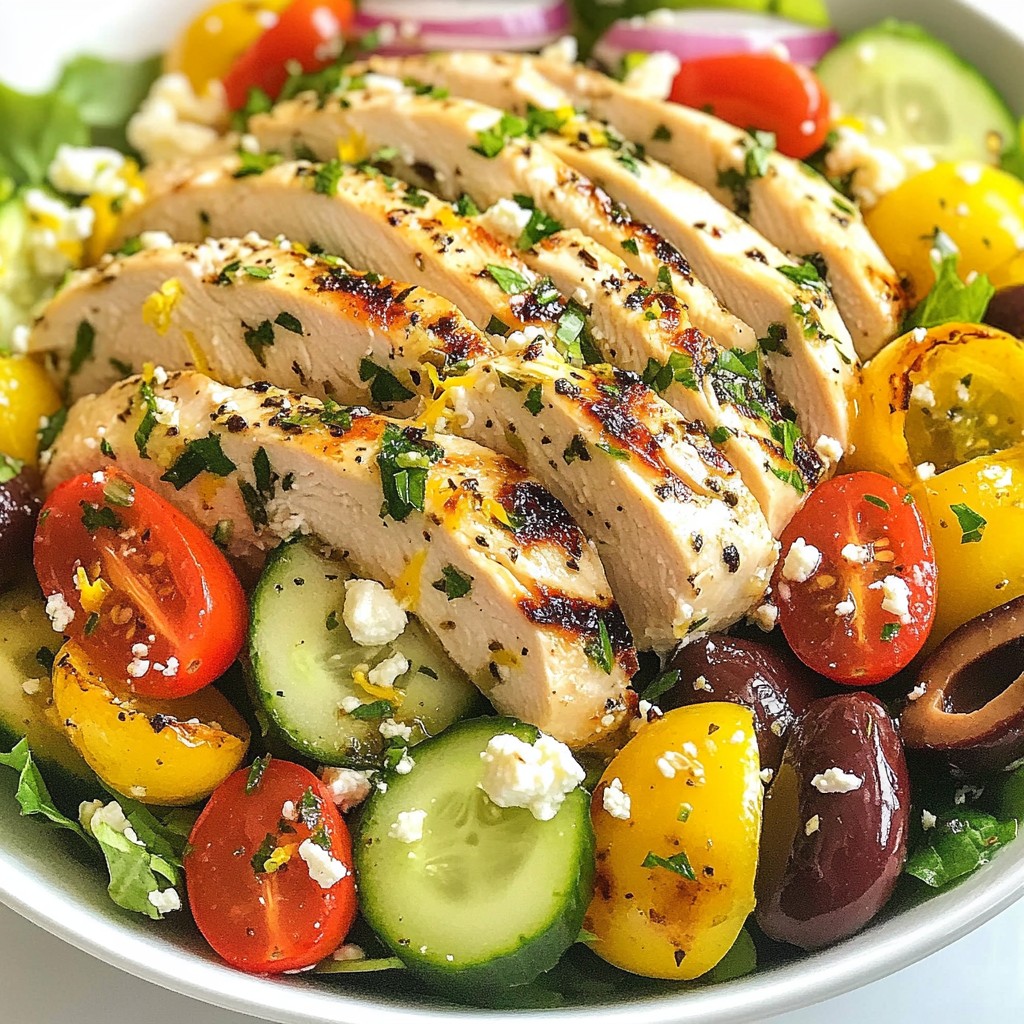 Quick Weeknight Dinner Lemon Herb Chicken Salad Recipe