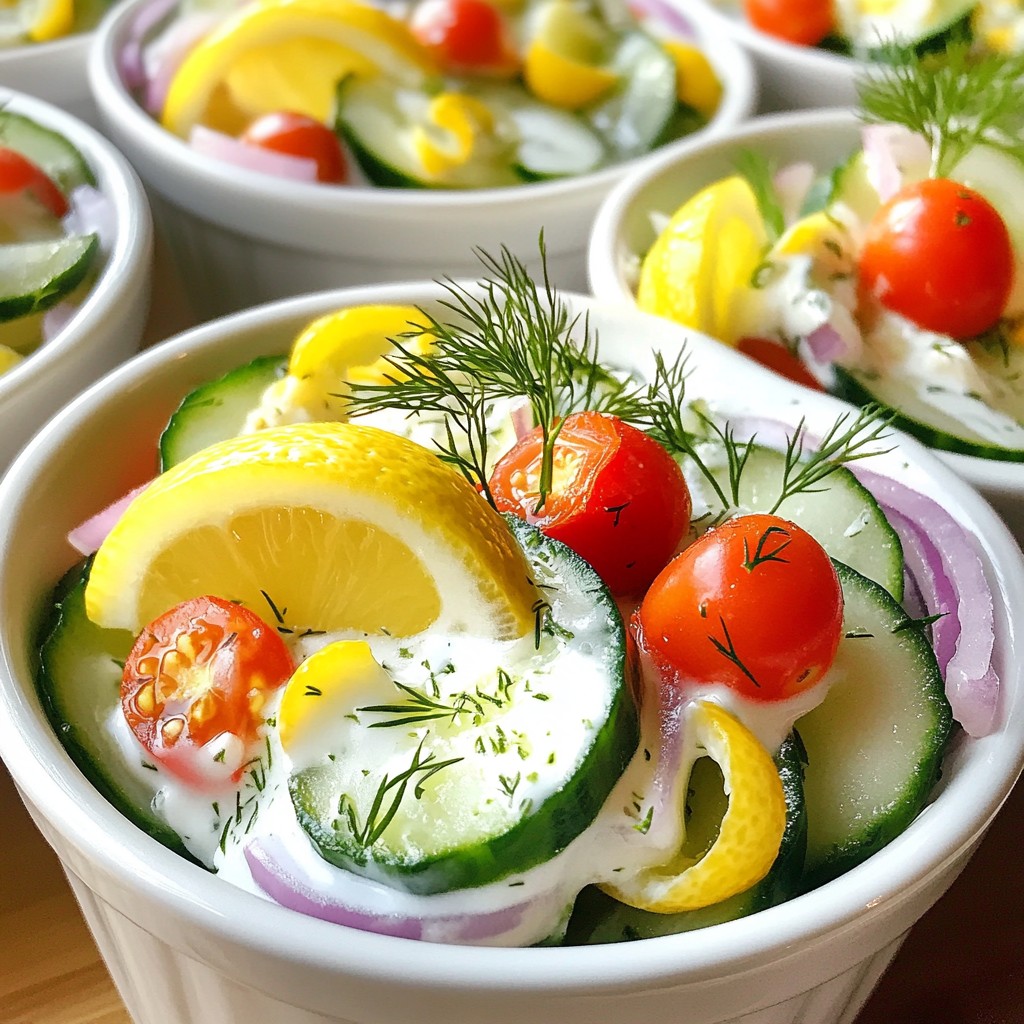 Lemon Dill Cucumber Salad Refreshing Summer Dish