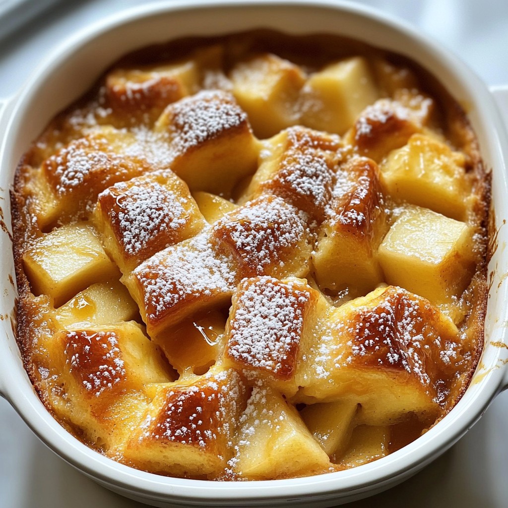 Caramel Apple Bread Pudding Delightful Comfort Treat