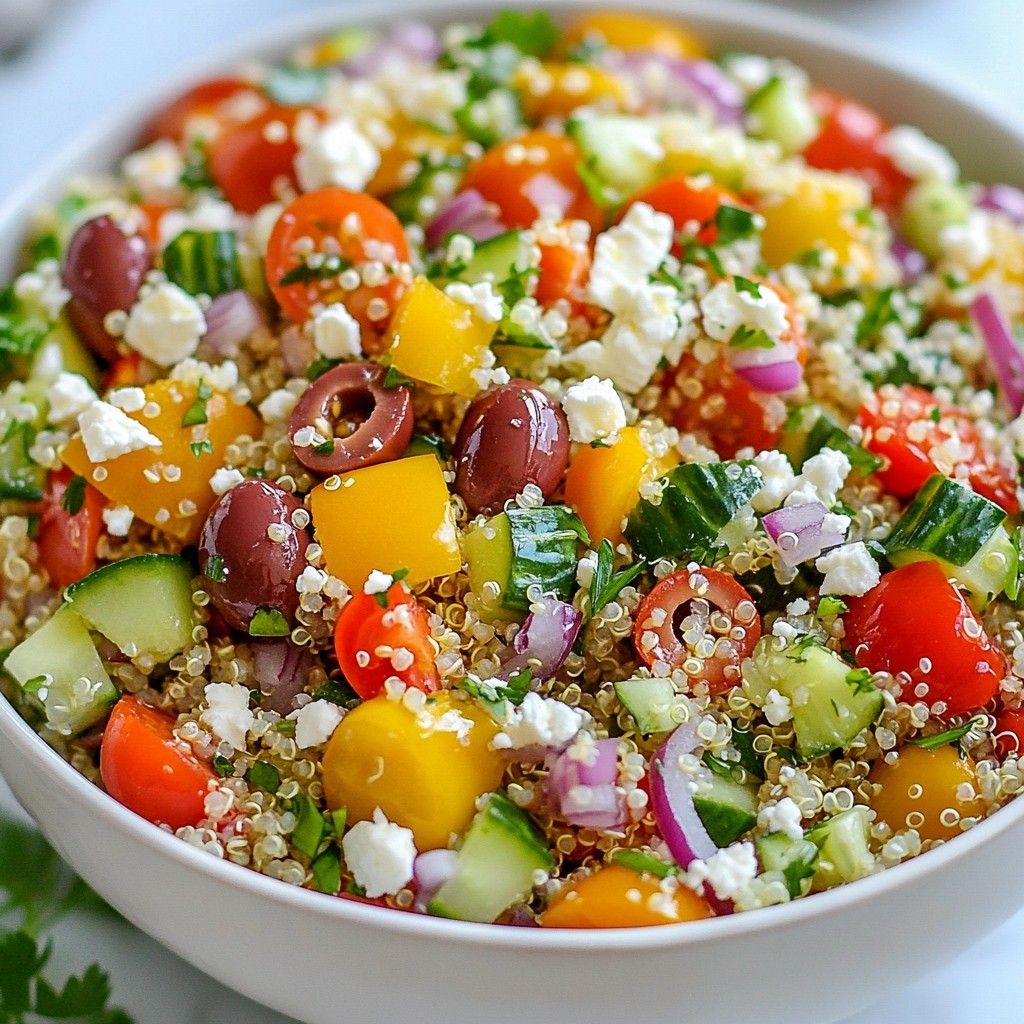 Nutritious Dinner Mediterranean Quinoa Salad Recipe