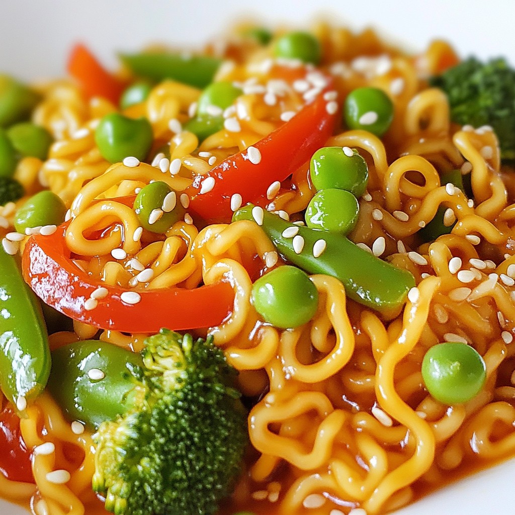 Spicy Ramen Noodle Stir Fry Quick and Flavorful Meal