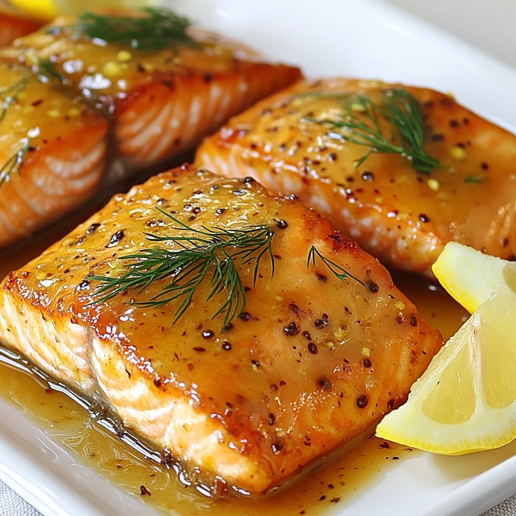 Honey Mustard Glazed Salmon Simple and Tasty Recipe